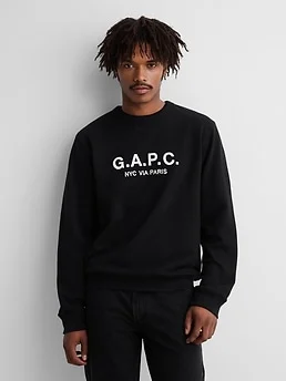 Gap × A.P.C. Heavyweight Logo Sweatshirt — reference image