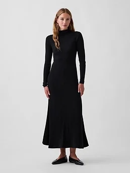 Lightweight CashSoft Rib Sweater Maxi Dress — reference image