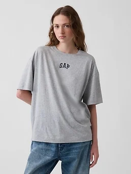 Organic Cotton VintageSoft Oversized Logo T-Shirt — reference image