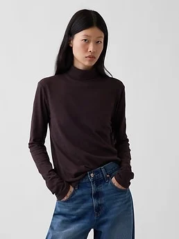 100% Cotton Authentic Turtleneck T-Shirt — reference image