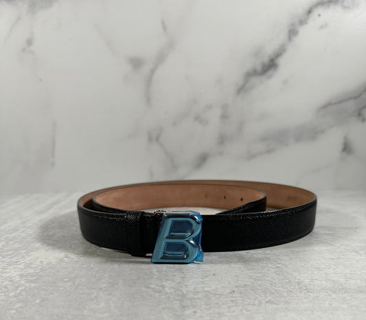 Bally B Buckle Leather Belt